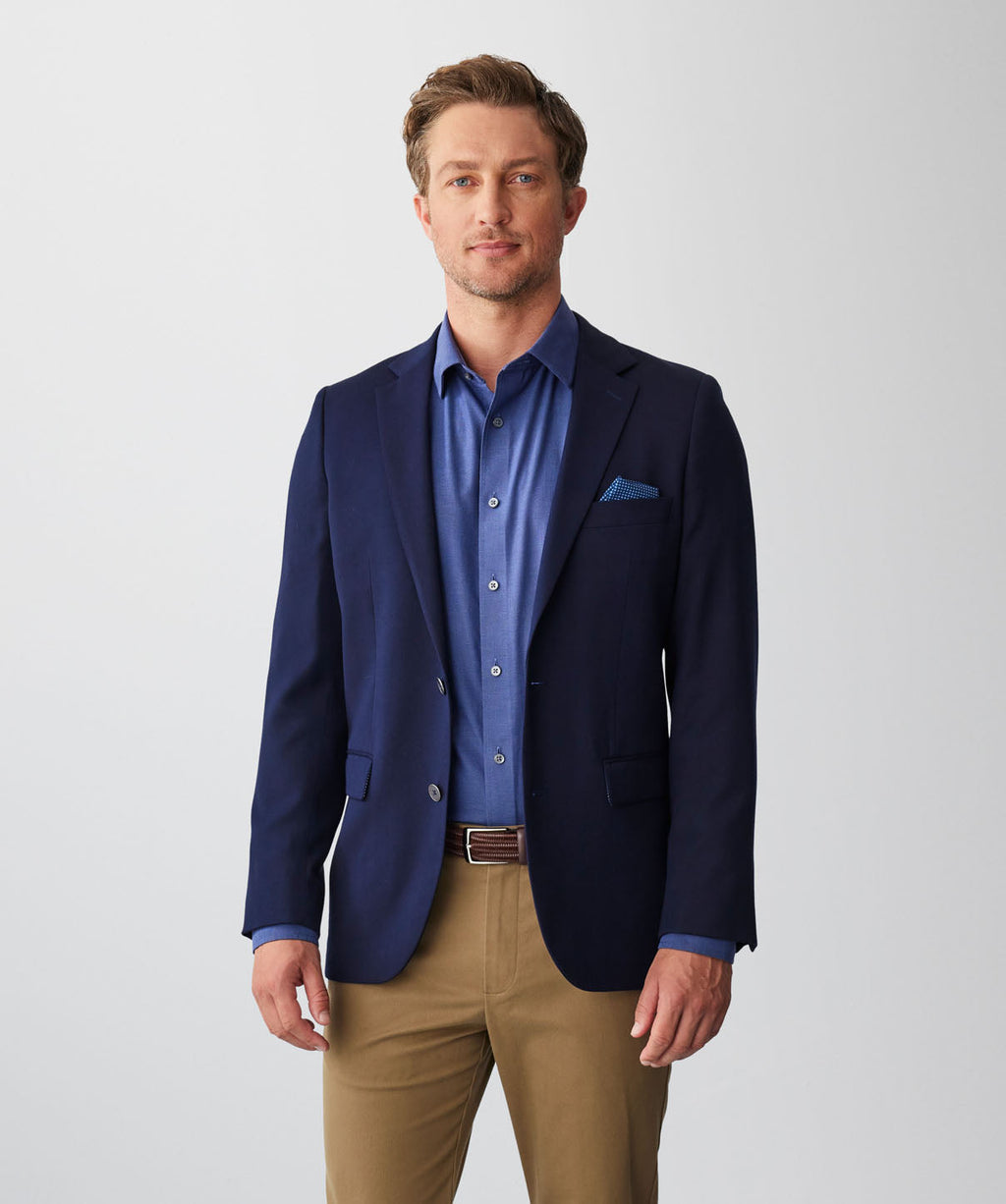Performance Stretch Sports Jacket - Navy