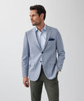 Performance Houndstooth Sports Jacket - Blue