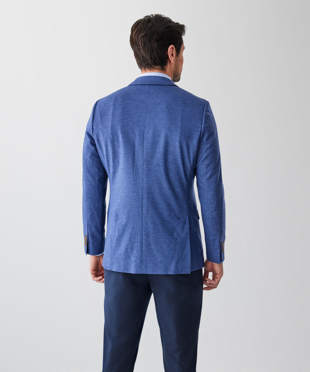 GAZFLEX Performance Micro Print Sports Jacket - Blue