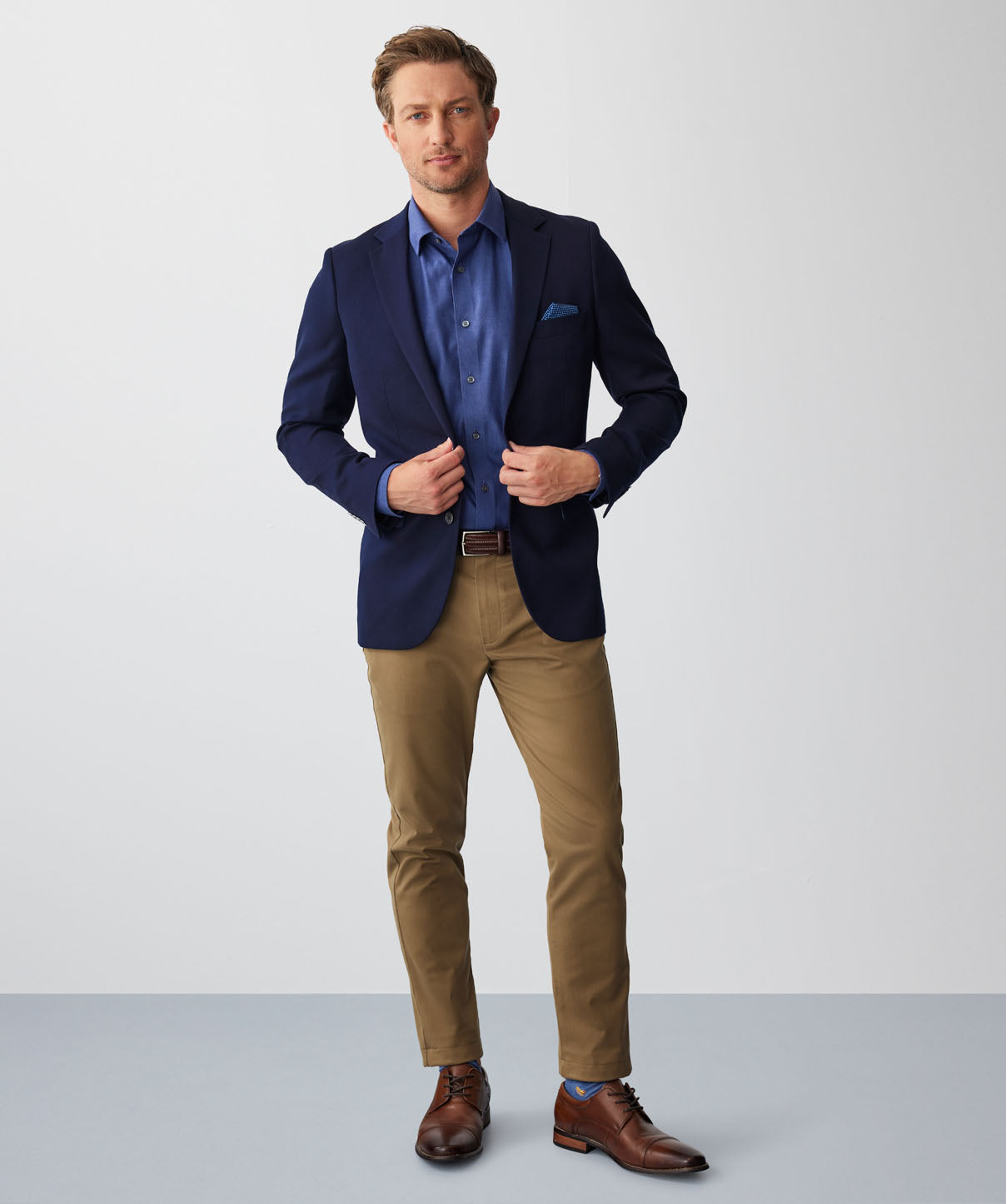 Performance Stretch Sports Jacket - Navy