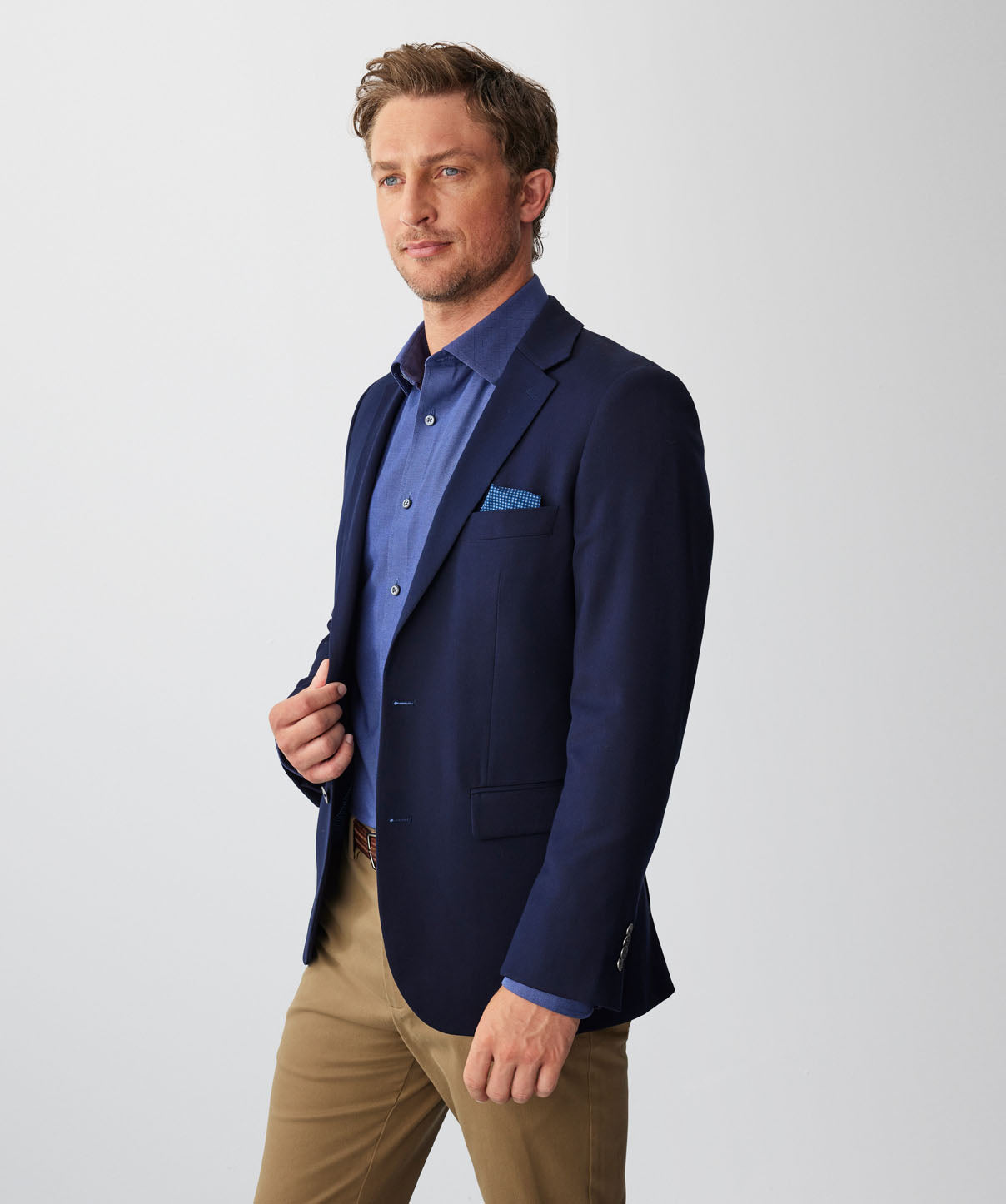 Performance Stretch Sports Jacket - Navy