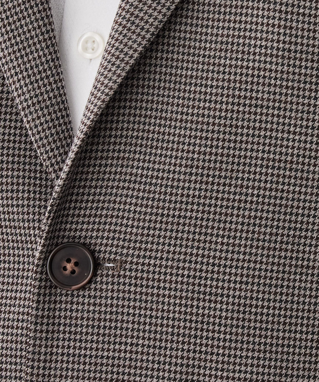GAZFLEX Performance Houndstooth Sports Jacket - Mocha