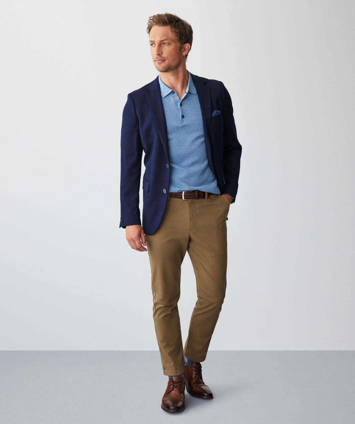 Performance Stretch Sports Jacket - Navy