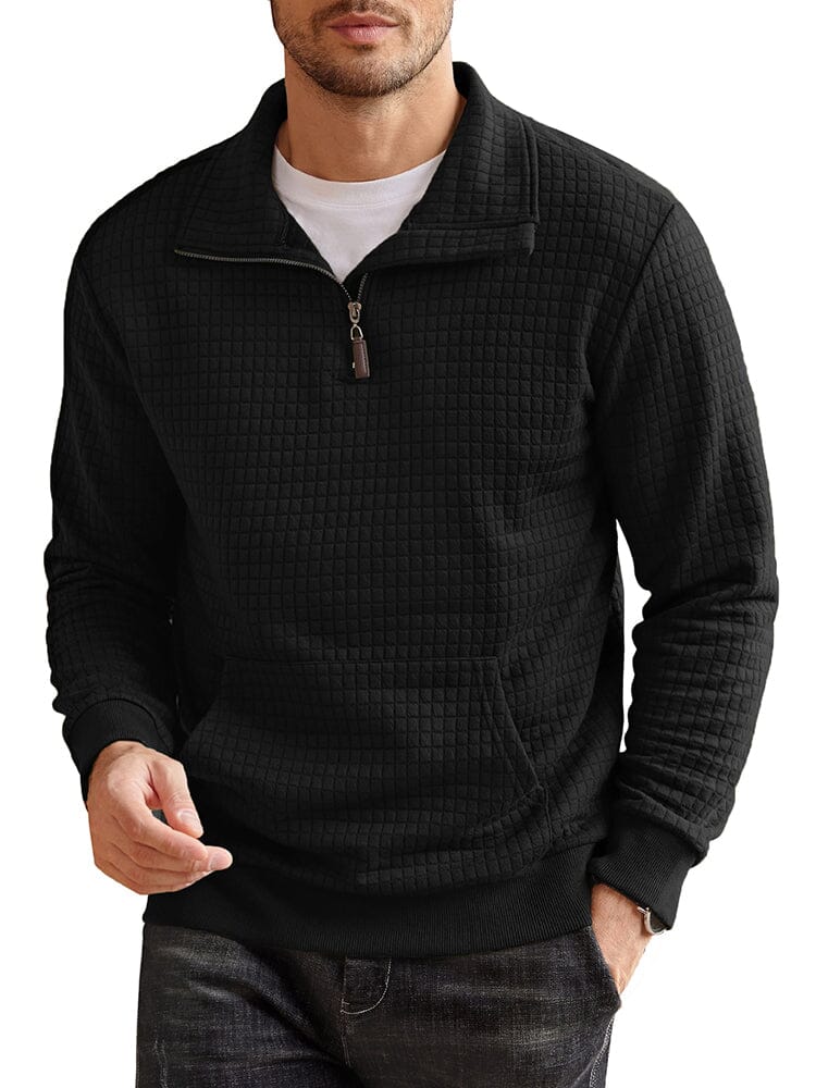 Casual Waffle Pullover Sweatshirt (US Only)