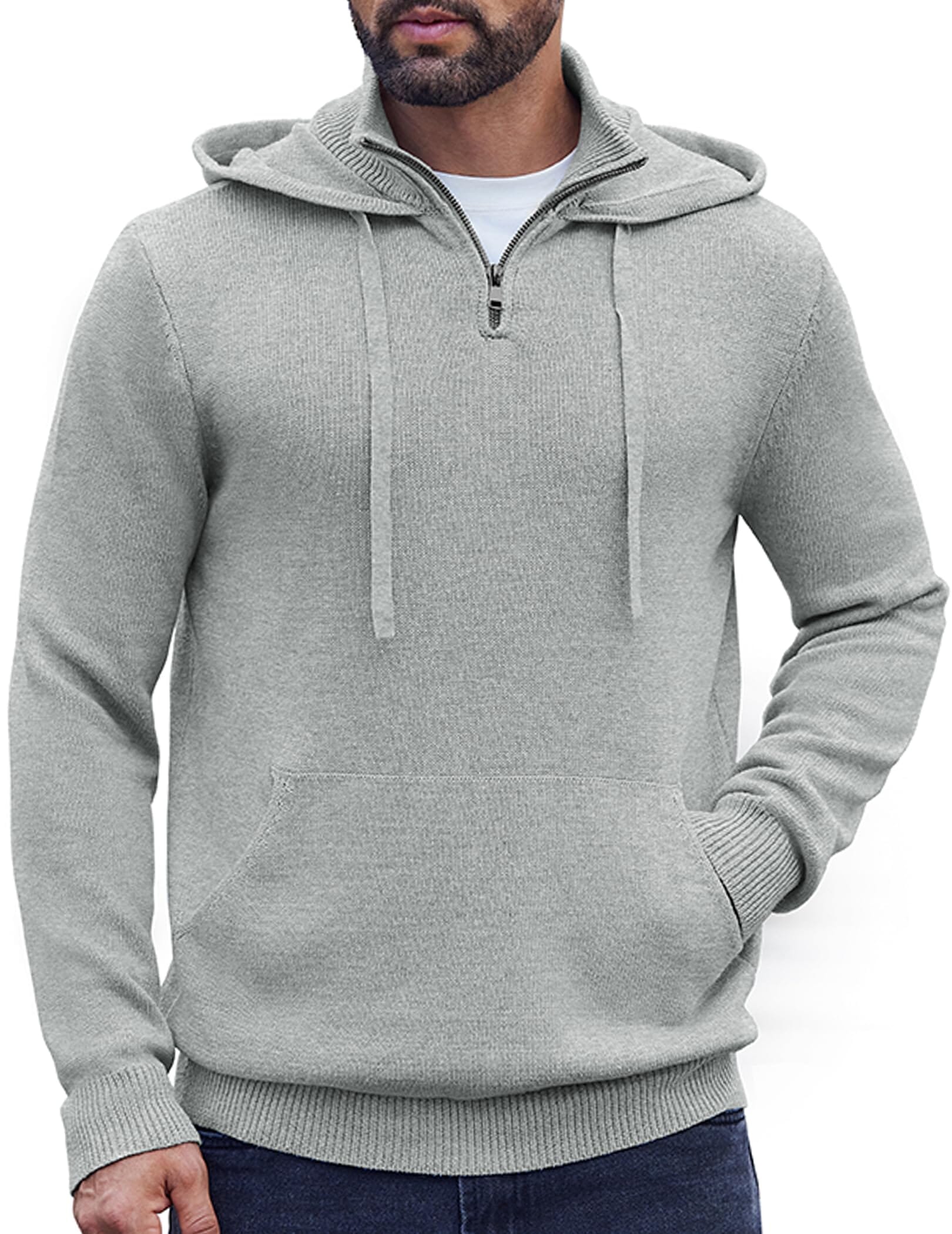 Casual Turtleneck Knit Hoodie (US Only)